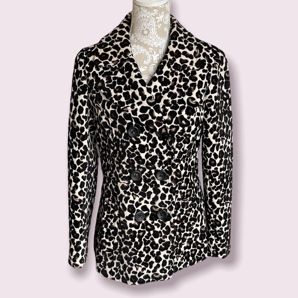 Women's leopard print jacket size medium by Apt. 9.